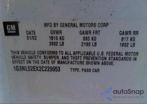 2002 Oldsmobile Alero Gl1 from USA, damaged, VIN 1G3NL52EX2C229953